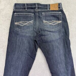 Wrangler 20X Mens Dark Wash Bootcut Jeans Size 34x34 Stretch Denim